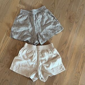 2 Reformation Linen Shorts